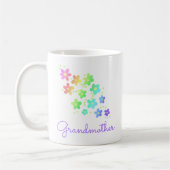 祖母レインボーフラワーマグ コーヒーマグカップ (左)