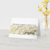 祖母ロスバラ悔やみや弔慰カード カード (黄色い花)