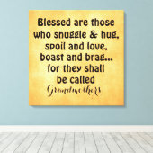 祖母引用文キャンバス キャンバスプリント (インサイチュ (ウッドフロア))