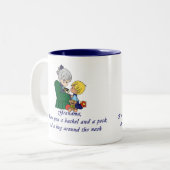 祖母愛して下さい! ツートーンマグカップ (正面左)