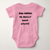 祖母特別で小さいgal ベビーボディスーツ (裏面)