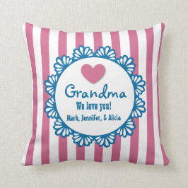 祖母私達はハートとの愛し、B03を縞で飾ります クッション