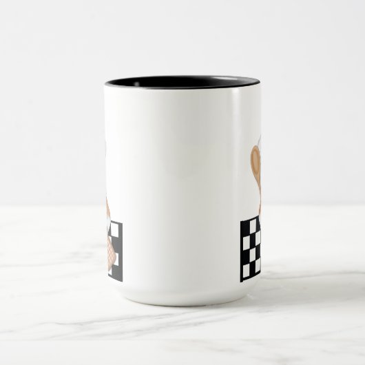 祖母誕生日お洒落格言シェフ料理 マグカップ (中央)