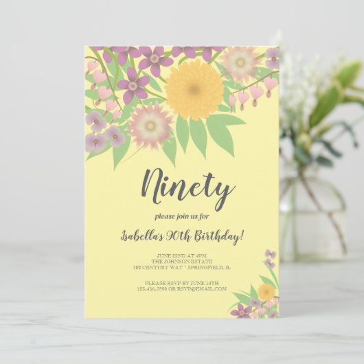 祖母誕生日イベント 招待状 (スタンド正面)