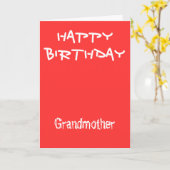 祖母誕生日カード カード (黄色い花)