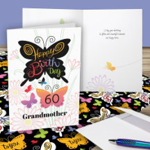 祖母誕生日カード