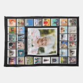 祖母誕生日家族の写真 キッチンタオル (横)