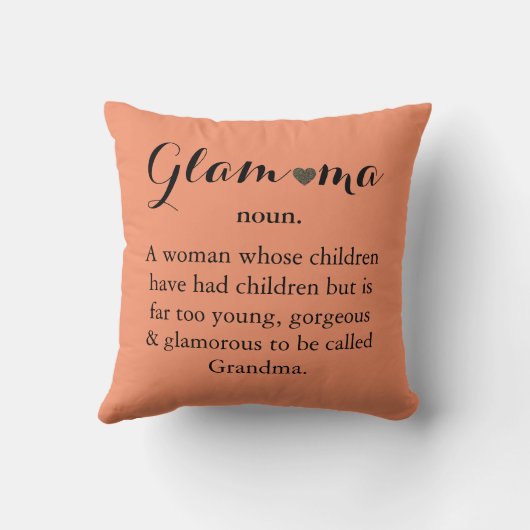 祖母魅力的maの引用文の装飾用クッションのためのギフト クッション (裏面)