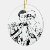 祖母1917年に提案する祖父ラッセルSwigert セラミックオーナメント (左)