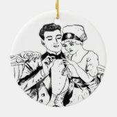 祖母1917年に提案する祖父ラッセルSwigert セラミックオーナメント (裏面)