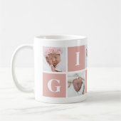 祖母5写真コラージュGigi Mug コーヒーマグカップ (左)