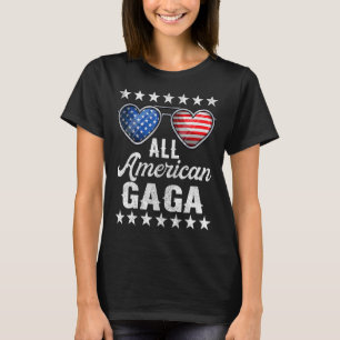 祖母7月4日ウィメンズオールアメリカンガガ Tシャツ