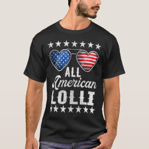 祖母7月4日ウィメンズオールアメリカンロリ Tシャツ