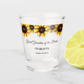 祖母　ひいばあちゃん　ひまわり ショットグラス (正面)