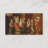 祖母(キャンバスの油)への訪問 名刺 (裏面)