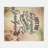 祖母 フリースブランケット (正面(横))