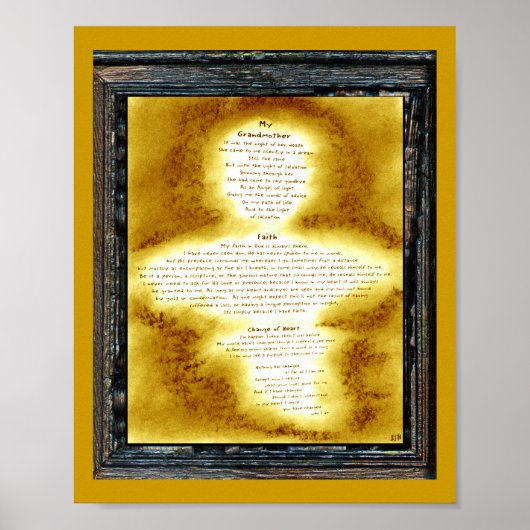 祖母，信仰，ハートの変化 ポスター (正面)