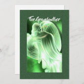 祖母 – 天使のグリーティングカード シーズンカード (正面/裏面)