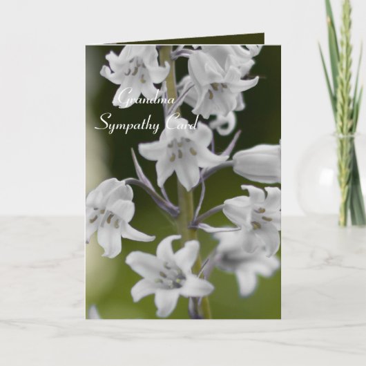 祖母、悔やみや弔慰カード カード (正面)