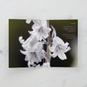 祖母、悔やみや弔慰カード カード (内部)