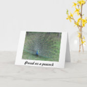 祖母、母の日または挨拶状またはpecocks カード (黄色い花)