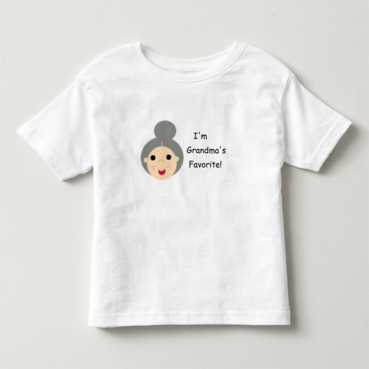 祖母、私は、祖母、好みあります! トドラーTシャツ (正面)