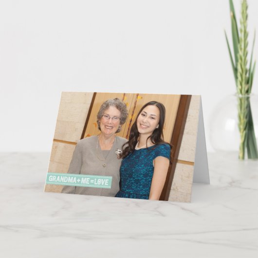 祖母 + 私=愛! カード (正面)