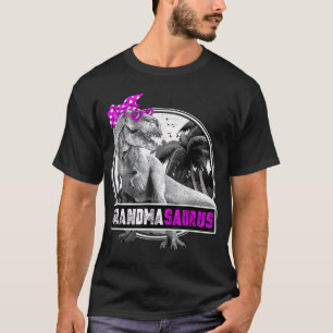 祖母DおもしろいのためのTレックスギフトGrandmasaurusシャツ Tシャツ