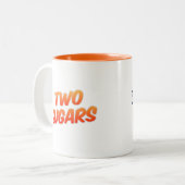 祖父おじいちゃん名前2つのスガルコーヒーマグ ツートーンマグカップ (正面左)