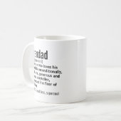 祖父おもしろい最高のの祖父の定義ギフト コーヒーマグカップ (正面左)