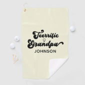 祖父おもしろい父の日の贈り物 ゴルフタオル (インサイチュ)