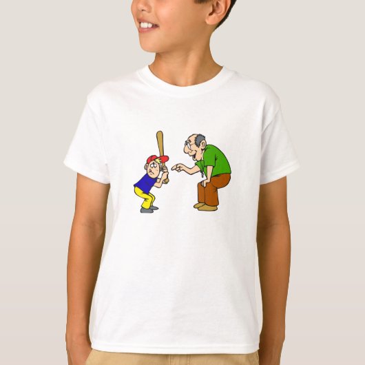祖父および男の子のねり粉 Tシャツ (正面)