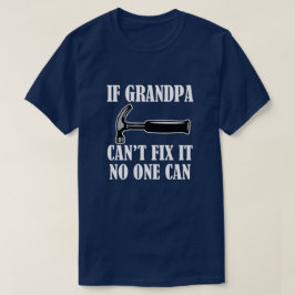 祖父が人のワイシャツそれを固定できなければおもしろい Tシャツ