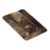 祖父が孫の世話をする マグネット (右側)