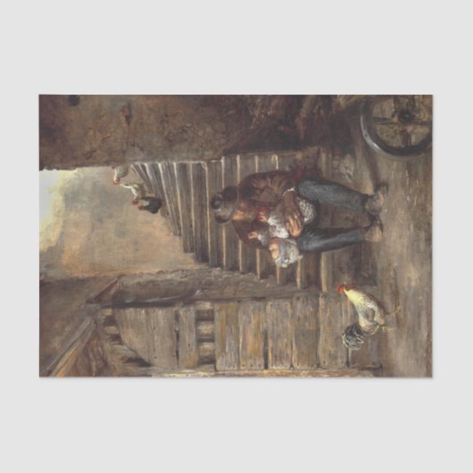 祖父が孫の世話をする 薄葉紙 (正面)