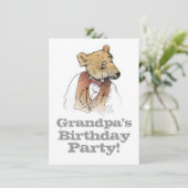 祖父くまの第80誕生会 招待状 (スタンド正面)