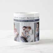 祖父としての父の日 – 5 Photo Collage ジャンボコーヒーマグカップ (正面)