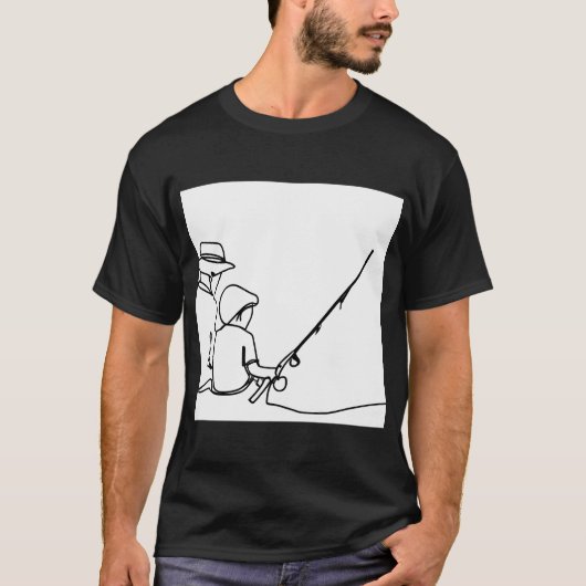 祖父との釣り Tシャツ (正面)