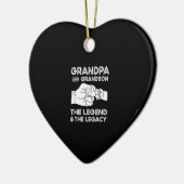 祖父と孫の伝説と遺産 セラミックオーナメント (左)