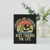 祖父と孫の最高の友達の生活おもしろいG エンクロージャーカード (スタンド正面)