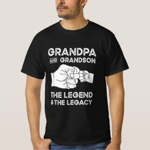 祖父と孫伝説と遺産 Tシャツ