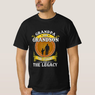 祖父と孫伝説と遺産 Tシャツ