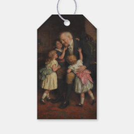祖父と孫娘（ジョセフ・クラーク） ギフトタグ