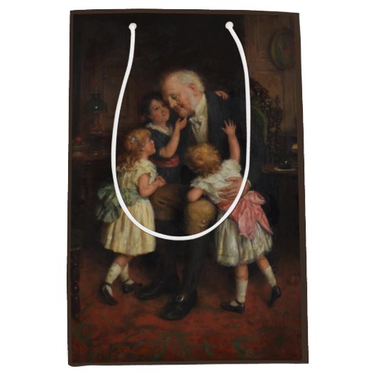 祖父と孫娘（ジョセフ・クラーク） ミディアムペーパーバッグ (正面)