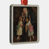 祖父と孫娘（ジョセフ・クラーク） メタルオーナメント (右)