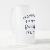 祖父に昇進アヴェログランプスパパ フロストグラスビールジョッキ (正面左)