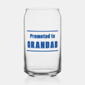 祖父に昇進，トレンディー父親日ギフト ガラス缶 (正面)