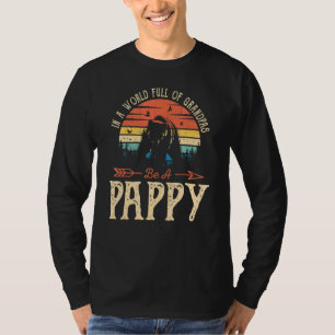 祖父に満ちた世界のメンズはパピーなヴィンタグになる Tシャツ