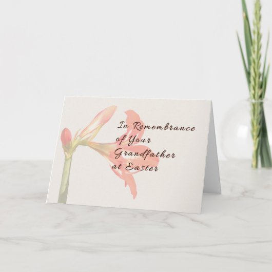 祖父のためのイースター記念カード シーズンカード (正面)