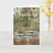 祖父のための退職のお祝い カード (黄色い花)